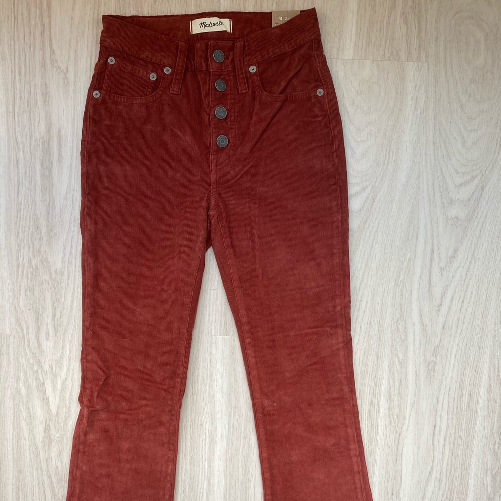 NWT Madewell Cali Demi Boot Corduroy Jeans